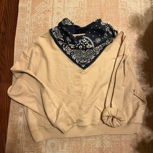 Free people bandana James pullover sweatshirt